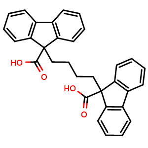 9,9'-(Butane-1,4-diyl)bis(9H-fluorene-9-carboxylic acid)