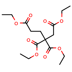 Chemical structure of Tetraethyl butane-1,2,2,4-tetracarboxylate , CAS 70600-48-5, AChemBlock M23911