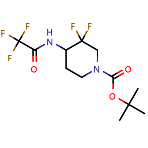 tert-Butyl 3,3-difluoro-4-(2,2,2-trifluoroacetamido)piperidine-1-carboxylate
