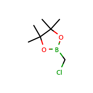 Chemical structure of 2-(Chloromethyl)-4,4,5,5-tetramethyl-1,3,2-dioxaborolane , CAS 83622-42-8, AChemBlock M24025