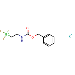 Chemical structure of Potassium Benzyl N-[2-(trifluoroboranuidyl)ethyl]carbamate , CAS 926280-84-4, AChemBlock M24034