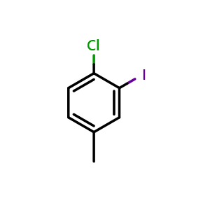 Chemical structure of 4-Chloro-3-iodotoluene , CAS 2401-22-1, AChemBlock N24139