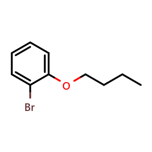 Chemical structure of 1-Bromo-2-butoxybenzene , CAS 54514-30-6, AChemBlock N24203