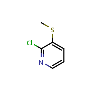 Chemical structure of 2-Chloro-3-(methylthio)pyridine , CAS 65753-48-2, AChemBlock N24208