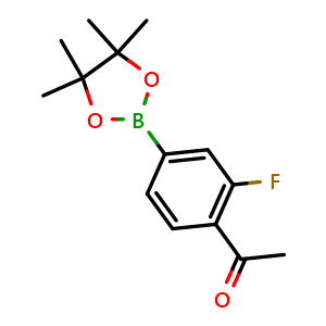 1-(2-fluoro-4-(4,4,5,5-tetramethyl-1,3,2-dioxaborolan-2-yl)phenyl)ethan-1-one