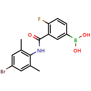 3-(4-Bromo-2,6-dimethylphenylcarbamoyl)-4-fluorophenylboronic acid
