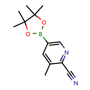 3-methyl-5-(4,4,5,5-tetramethyl-1,3,2-dioxaborolan-2-yl)picolinonitrile
