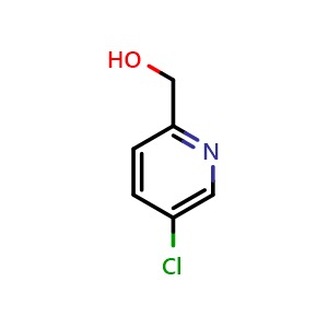Chemical structure of 5-Chloro-2-(hydroxymethyl)pyridine , CAS 209526-98-7, AChemBlock N24430