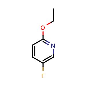 Chemical structure of 2-Ethoxy-5-fluoropyridine , CAS 858675-61-3, AChemBlock N24463