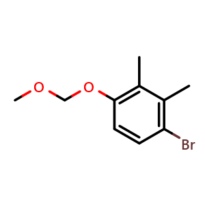 Chemical structure of 3-Bromo-6-(methoxymethoxy)-o-xylene , CAS 1301147-34-1, AChemBlock N24482