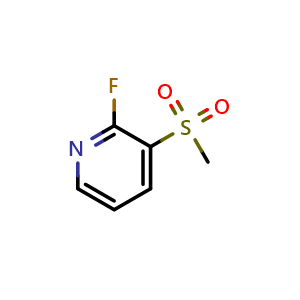 Chemical structure of 2-Fluoro-3-methylsulfonylpyridine , CAS 1254730-40-9, AChemBlock N24500