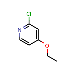 Chemical structure of 2-Chloro-4-ethoxypyridine , CAS 52311-50-9, AChemBlock N24567