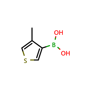 Chemical structure of 4-Methyl-3-thiopheneboronic acid , CAS 177735-11-4, AChemBlock N24576
