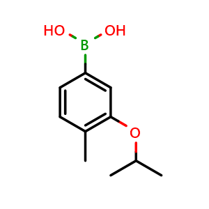 Chemical structure of 3-Isoproproxy-4-methylphenylboronic acid , CAS 1451390-96-7, AChemBlock N24597