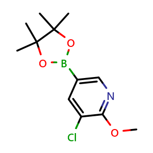 3-chloro-2-methoxy-5-(4,4,5,5-tetramethyl-1,3,2-dioxaborolan-2-yl)pyridine