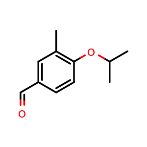 Chemical structure of 4-Isopropoxy-3-methylbenzaldehyde , CAS 199743-06-1, AChemBlock N24604