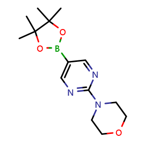 4-(5-(4,4,5,5-tetramethyl-1,3,2-dioxaborolan-2-yl)pyrimidin-2-yl)morpholine