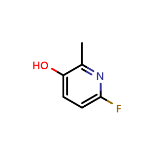 Chemical structure of 6-Fluoro-3-hydroxy-2-methylpyridine , CAS 1227577-28-7, AChemBlock N24634