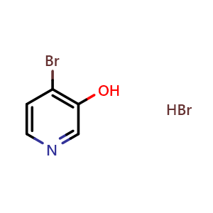 Chemical structure of 4-Bromo-3-hydroxypyridine hydrobromide , CAS 1185299-38-0, AChemBlock N24655