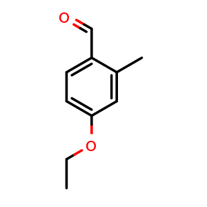 Chemical structure of 4-Ethoxy-2-methylbenzaldehyde , CAS 89763-51-9, AChemBlock N24705
