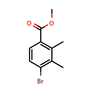 Chemical structure of Methyl 4-bromo-2,3-dimethylbenzoate , CAS 6021-32-5, AChemBlock N24752