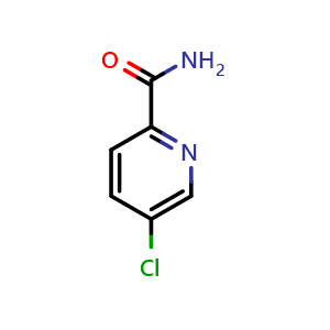 Chemical structure of 5-Chloropyridine-2-carboxamide , CAS 370104-72-6, AChemBlock N24759