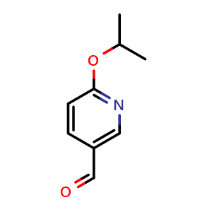Chemical structure of 5-Formyl-2-isoproxypyridine , CAS 884495-35-6, AChemBlock N24814