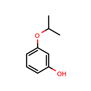 Chemical structure of 3-Isopropoxyphenol , CAS 68792-12-1, AChemBlock N24861