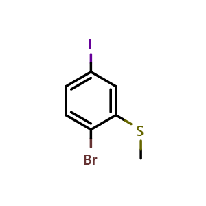 1-Bromo-4-iodo-2-(methylthio)benzene