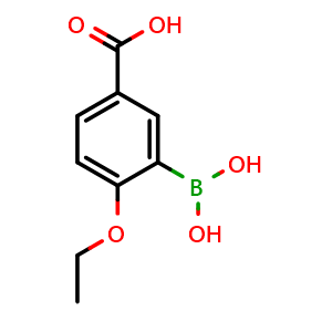 Chemical structure of 5-Carboxy-2-ethoxyphenylboronic acid , CAS 1451391-73-3, AChemBlock N24969