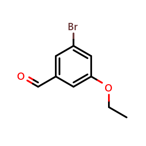 Chemical structure of 3-Bromo-5-ethoxybenzaldehyde , CAS 1451391-72-2, AChemBlock N24983