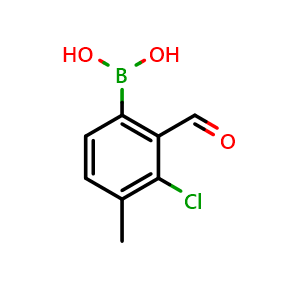 3-Chloro-2-formyl-4-methylphenylboronic acid