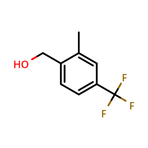 Chemical structure of 2-Methyl-4-(trifluoromethyl)benzyl alcohol , CAS 888739-68-2, AChemBlock N25037
