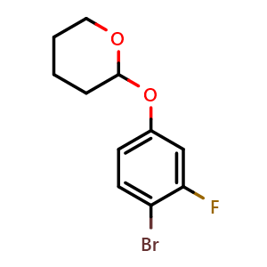 2-(4-bromo-3-fluorophenoxy)tetrahydro-2H-pyran