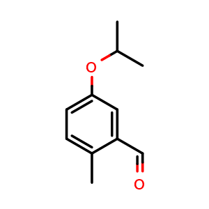 Chemical structure of 5-Isopropoxy-2-methylbenzaldehyde , CAS 1289134-56-0, AChemBlock N25098