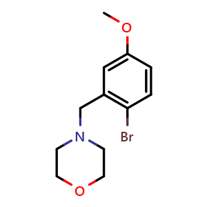 4-[(2-Bromo-5-methoxyphenyl)methyl]morpholine