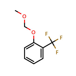 Chemical structure of 2-(Methoxymethoxy)benzotrifluoride , CAS 336628-65-0, AChemBlock N25223