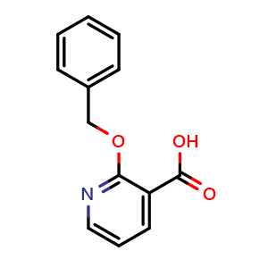 Chemical structure of 2-(Benzyloxy)nicotinic acid , CAS 14178-18-8, AChemBlock N25266