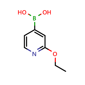 Chemical structure of 2-Ethoxypyridin-4-ylboronic acid , CAS 1072946-58-7, AChemBlock N25270