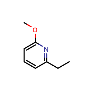 Chemical structure of 2-Ethyl-6-methoxypyridine , CAS 199273-56-8, AChemBlock N25274