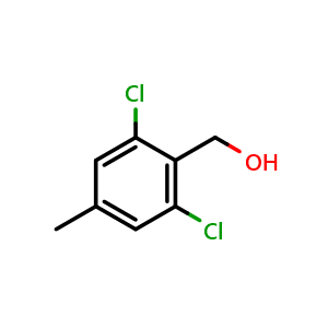 Chemical structure of 2,6-Dichloro-4-methylbenzenemethanol , CAS 173310-45-7, AChemBlock N25275