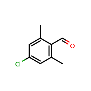 Chemical structure of 4-Chloro-2,6-dimethybenzaldehyde , CAS 6045-90-5, AChemBlock N25299