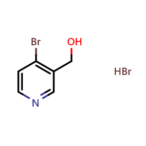 Chemical structure of 4-Bromo-3-pyridinemethanol hydrobromide , CAS 1135136-66-1, AChemBlock N25303