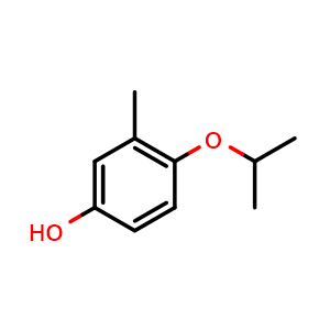 Chemical structure of 4-Isopropoxy-3-methylphenol , CAS 1216201-65-8, AChemBlock N25319