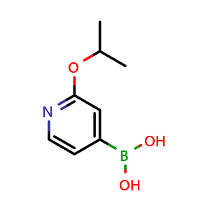 Chemical structure of 2-Isopropoxypyridine-4-boronic acid , CAS 1314239-18-3, AChemBlock N25340