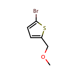 Chemical structure of 2-Bromo-5-(methoxymethyl)thiophene , CAS 82830-92-0, AChemBlock N25363