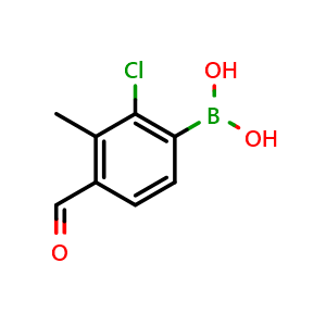 2-Chloro-4-formyl-3-methylphenylboronic acid