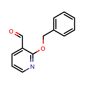 Chemical structure of 2-Benzyloxy-3-pyridinecarbaldehyde , CAS 179257-30-8, AChemBlock N25409