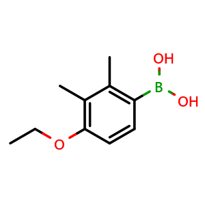 Chemical structure of 4-Ethoxy-2,3-dimethylphenylboronic acid , CAS 1451391-67-5, AChemBlock N25415