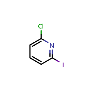 Chemical structure of 2-Chloro-6-iodopyridine , CAS 258506-66-0, AChemBlock N25427